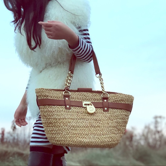 Michael Kors Handbags - Summer straw large tote Michael Kors